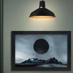 Myntra Elegant Homes Grey & Black Abstract Wall Art image 3