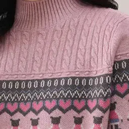 StyleCast Men Ethnic Motifs Printed High Neck Long Sleeves Pullover image 2