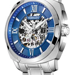 TORNADO AUTONOVA Men Skeleton Dial Bracelet Style Straps Analogue Watch T7316-SBSNW image 5