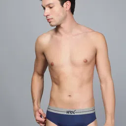 HRX by Hrithik Roshan Pack Of 2 Mid-Rise Basic Briefs HRX_BRF_002_RD_RBLU_2PC image 3