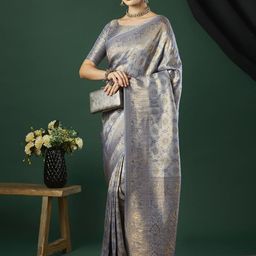 HI FI NX Woven Design Zari Pure Silk Kanjeevaram Saree-picture-18
