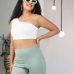 Elibolz Striped One Shoulder Tank Crop Top-picture-30