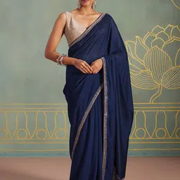 Mitera Women Beads and Stones Art Silk Saree-image-0