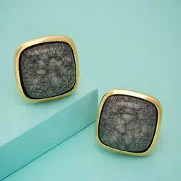 Kushal's Fashion Jewellery Gold-Plated Party Trendy Zircon Diamond Shaped Studs Earrings-picture-37