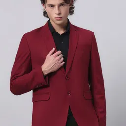 Darelooks Premium Clothing Men Slim Fit Single Breasted Party Formal Red Blazer-picture-15