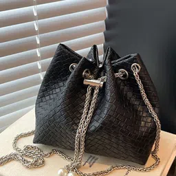 StyleCast PU Bucket Satchel image 3