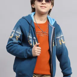 Monte Carlo Boys Printed Hooded Cotton Sweatshirt-picture-44