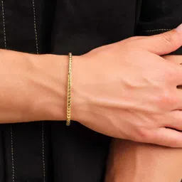 LITCHI Men Gold-Toned Stainless Steel Bracelet-picture-16