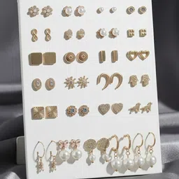 DressBerry Geometric Studs Earrings-picture-16