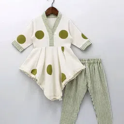 YK Girls Printed Regular Kurti with Pyjamas-picture-55