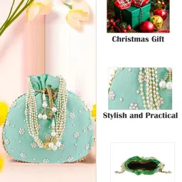 Kuber Industries Unisex Embellished Potli Clutch image 3