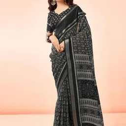 VRAGI Warli Silk Blend Saree image 3