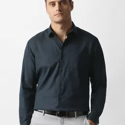 Van Heusen Regular Fit Floral Woven Design Pure Cotton Formal Shirt-picture-27