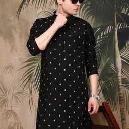 Sangria Men Embroidered Regular Kurta Set-picture-27