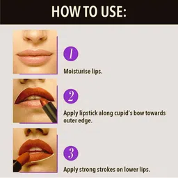 Color Art Glossy Matte Long-Lasting Lipstick - 4 g - C99 Dark Maroon image 5