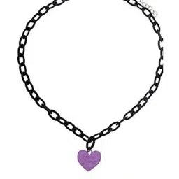 Estailo fashion Heart Shaped Statement Necklace image 4