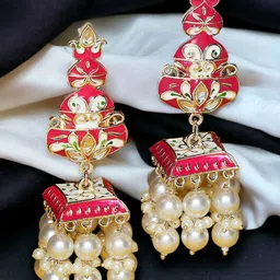 Anouk Dome Shaped Jhumkas Earrings-picture-23
