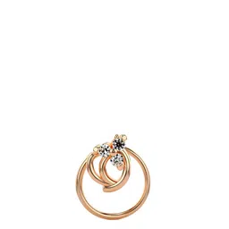 VALANOVA Women 14K Rose Gold & Lab Grown Diamond Nosepin 0.41gm-picture-26