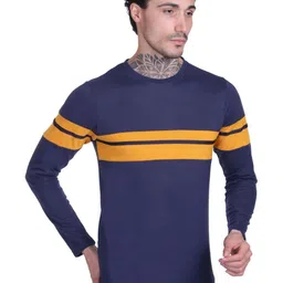 FIRST SLEEP Men Colourblocked Applique Slim Fit T-shirt image 2