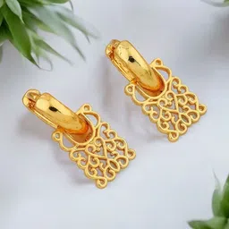 SHREE KRISHNA SHOPPING Gold-Plated Brass Earrings-picture-11