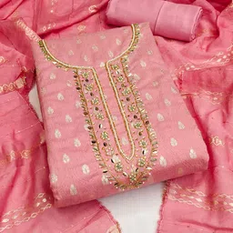 SAINOOR Woven Design Semi-Stitched Dress Material-picture-20