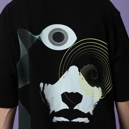 PockMAN Men Bio Finish Graphic Printed Round Neck Pure Cotton T-shirt image 2