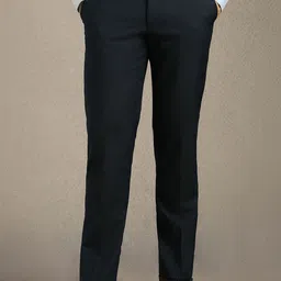 Luxure by Louis Philippe Men Slim Fit Formal Trousers-picture-38