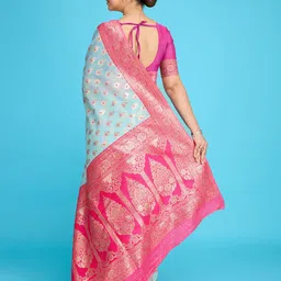 Durga Textile Woven Design Banarasi Saree image 4