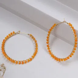 BeAbhika Contemporary Hoop Earrings image 3