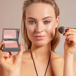 ALIX AVIEN PARIS Matte Finish Baked Blush-10gm- Glowing Rose image 3