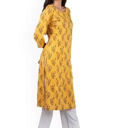 Neelokurti Quirky Printed Sequins Straight Kurta image 2