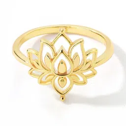 QUECY Gold-Plated Adjustable Finger Ring-picture-29