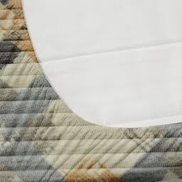 MORADO Off White & Black Geometric Printed Wool 210 TC Single Bedsheet Set 0.91m x 1.82m image 3