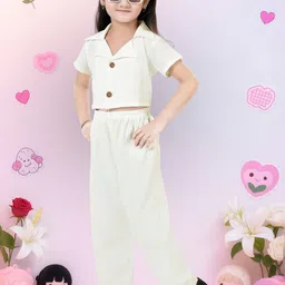 KAARIGARI Girls Top with Trousers image 4