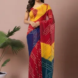 yashvi fab Bandhani Pure Cotton Handloom Bandhani Saree-picture-25