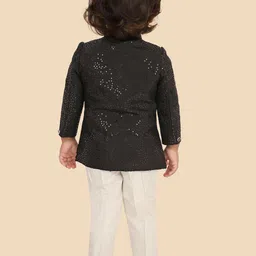 Ethniks Neu-Ron Boys Embroidered Mandarin Collar Kurta with Pyjama image 5
