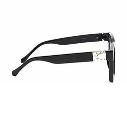 Arzonai Unisex 2 Pcs Clear Lens & Black Aviator Sunglasses image 4