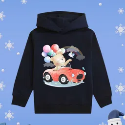 NUSYL Girls Printed Hooded Sweatshirt-image-99