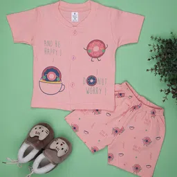 V-Mart Infant Girls Printed Round Neck Short Sleeves T-shirt And Short-picture-12