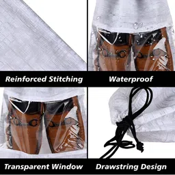 Aura Grey Set Of 10 Printed Shoe Bags image 2