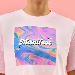 LIMEROAD Women Typography Printed T-shirt image 2