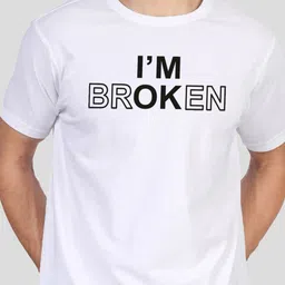 Greylongg Men Typography Printed Round Neck Cotton T-shirt image 3