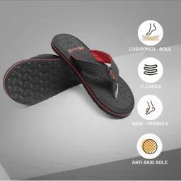 PKKART Men Black EVA Thong Flip-Flops image 2
