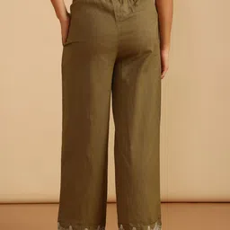 LIMEROAD Women Embroidered Flared Ethnic Palazzos image 5