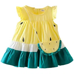 Bold N Elegant Tropical Colourblocked A-Line Dress image 2