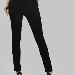 LINARIA Women Classic Straight Fit Mildly Distressed Jeans image 4