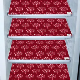 E-Retailer 5-Pcs Maroon Printed Refrigerator Covers image 3