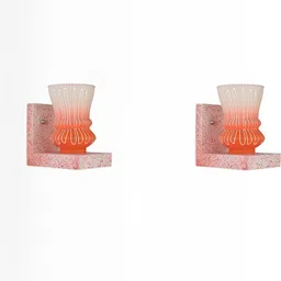 SOMIL Orange Glass Cylinder Printed Wall Lamps-picture-16