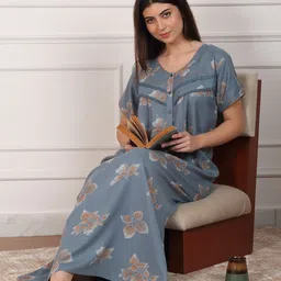 Sweet Dreams Printed Maxi Nightdress-picture-17
