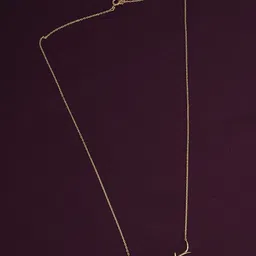 PALMONAS 18KT Gold-Plated Stainless Steel CZ-Stone Studded Cherry Flower Chain image 2